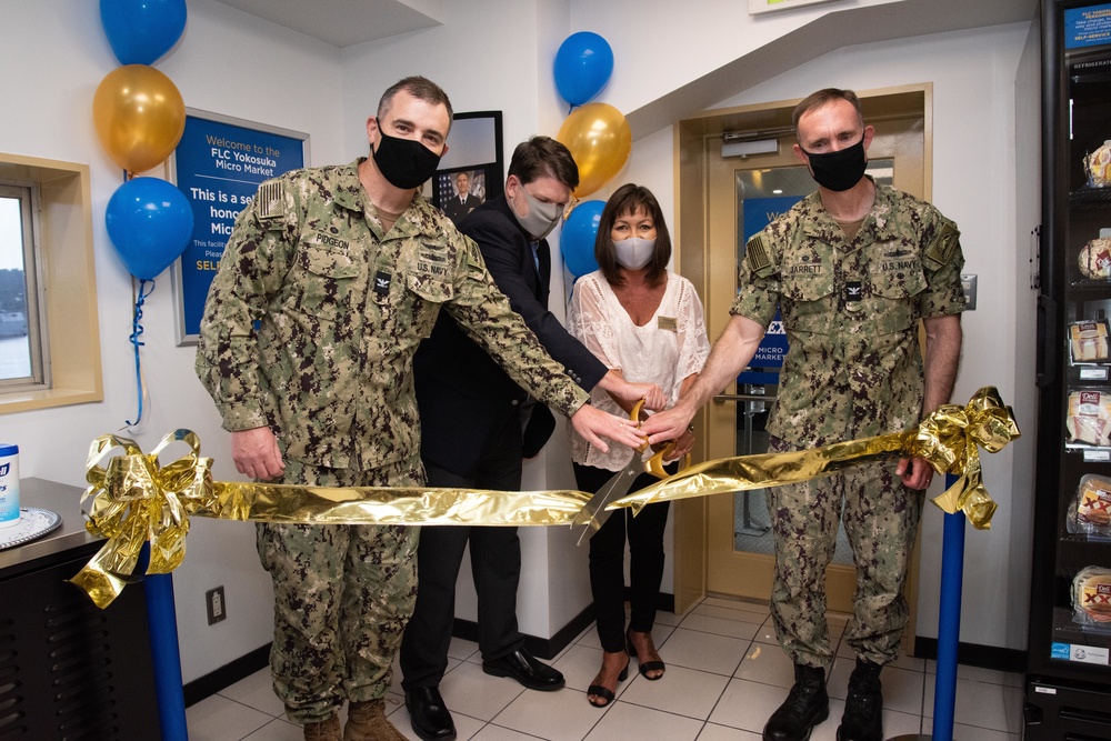 Fleet Logistics Center Yokosuka holds ribbon cutting ceremony for new Navy Exchange Micro Mart