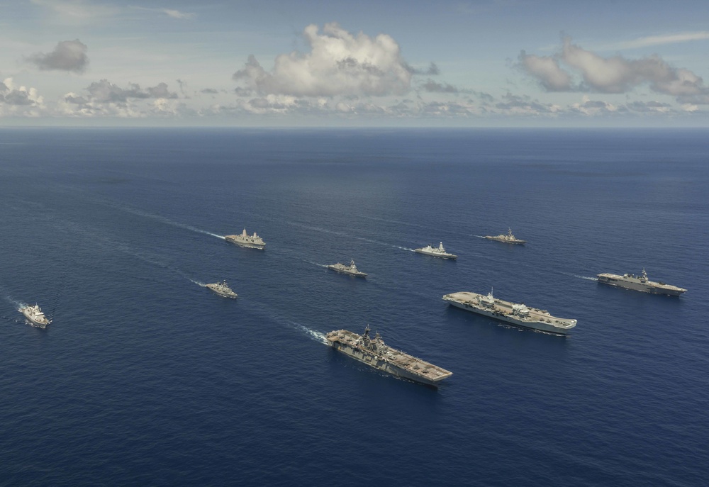 United Kingdom Carrier Strike Group and USS America Expeditionary Strike Group Join Together for LSGE 21 Operations