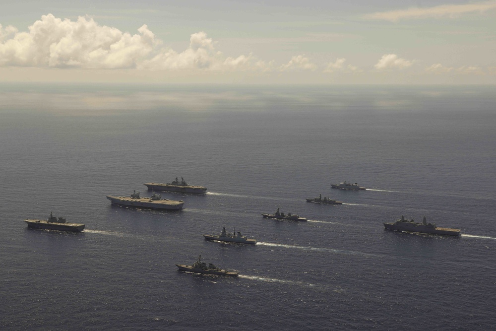 United Kingdom Carrier Strike Group and USS America Expeditionary Strike Group Join Together for LSGE 21 Operations