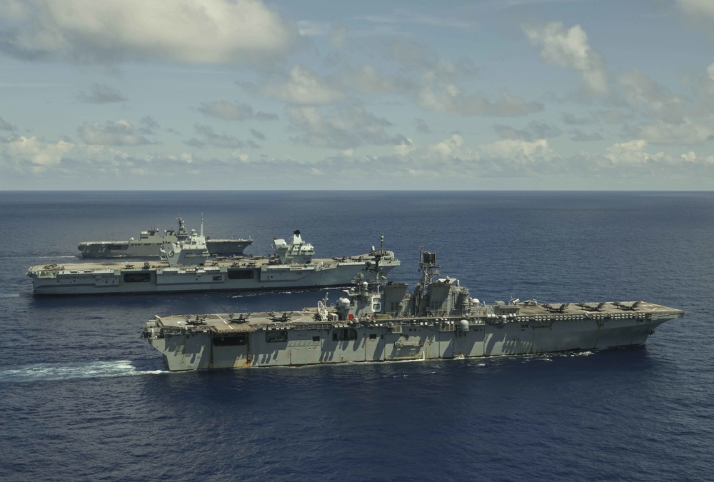 United Kingdom Carrier Strike Group and USS America Expeditionary Strike Group Join Together for LSGE 21 Operations