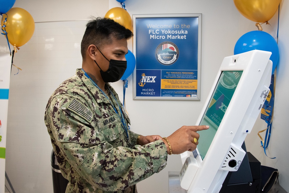 Fleet Logistics Center Yokosuka holds ribbon cutting ceremony for new Navy Exchange Micro Mart