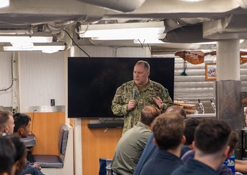 Carrier Strike Group 5 visits USS Halsey