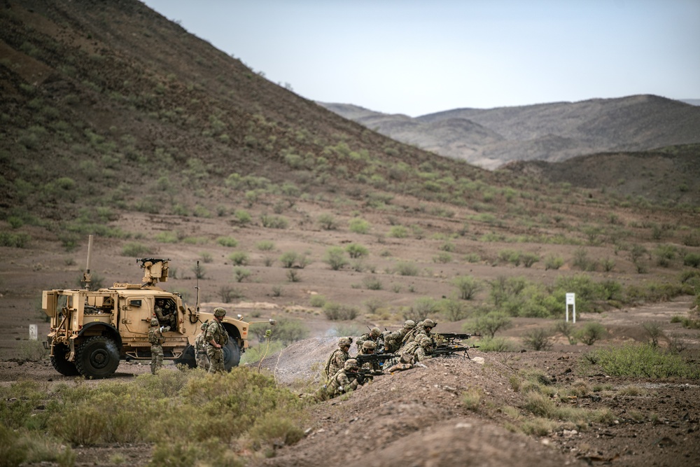 U.S. Soldiers conduct Live-Fire Training in Djibouti, Africa