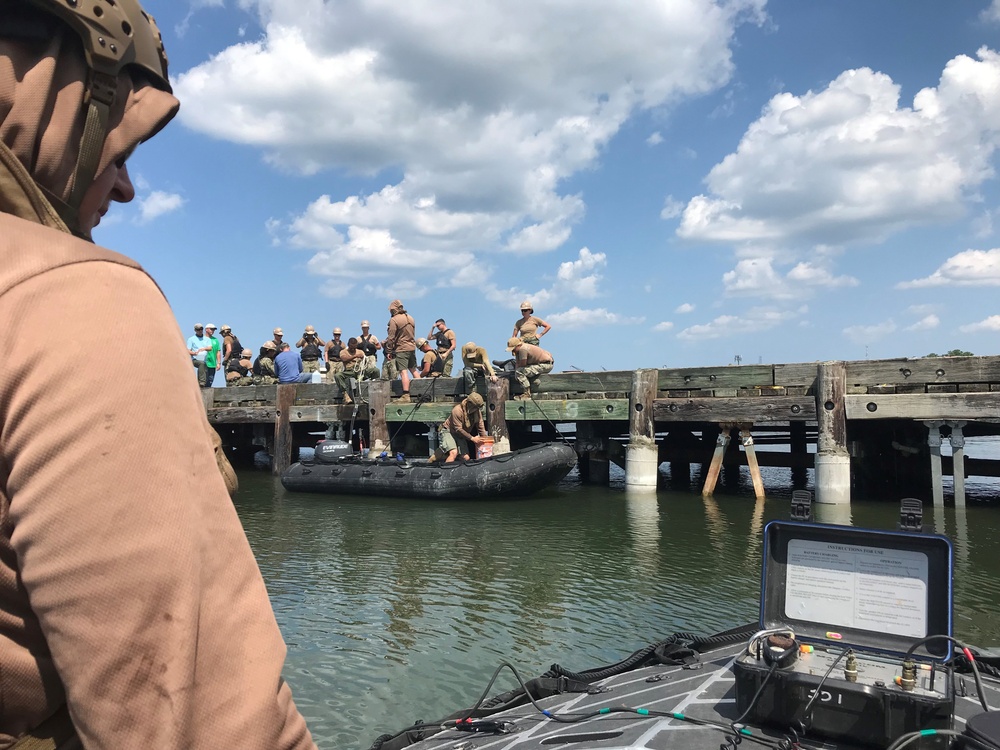 NMCB 133 Drives Piles During Port Damage Repair Evolution of LSE 2021