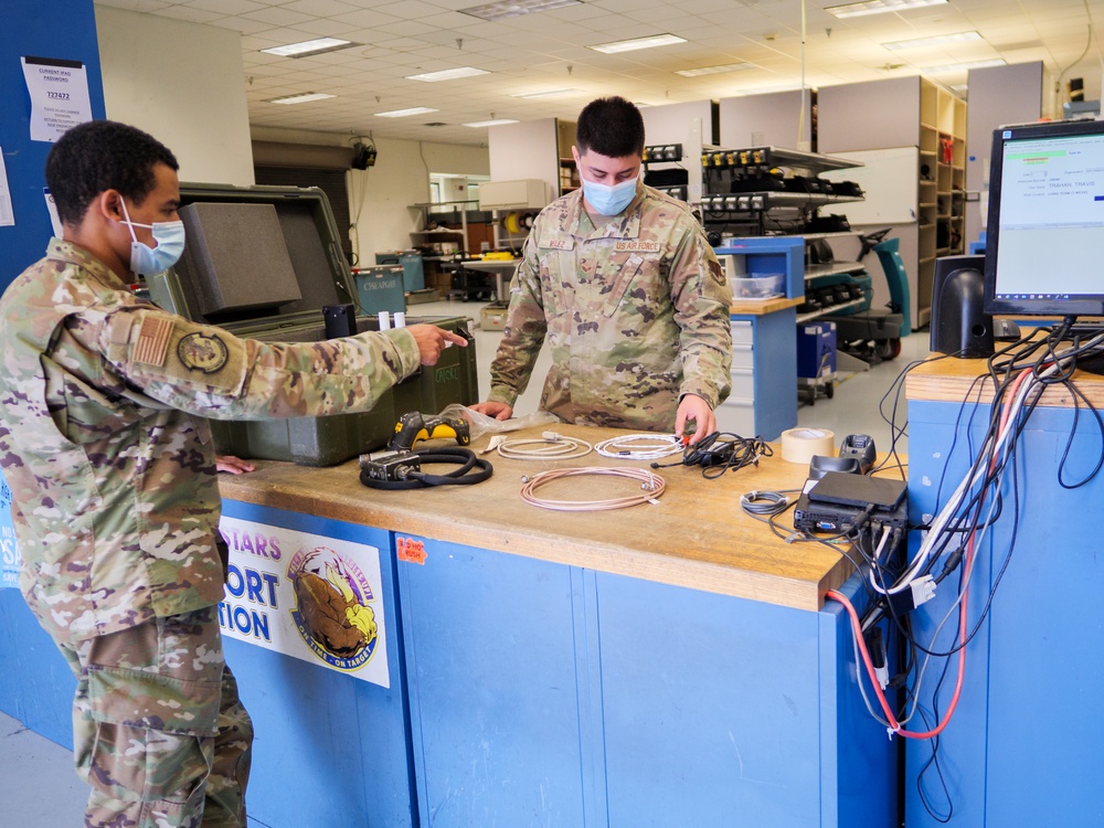 E-8C Joint STARS aircraft support maintains tools used to keep jets in the air