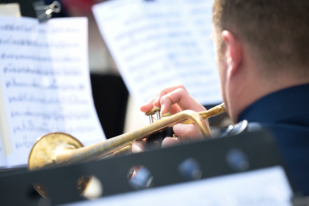 USAFE Band performs in a Ukrainian Flag Day concert