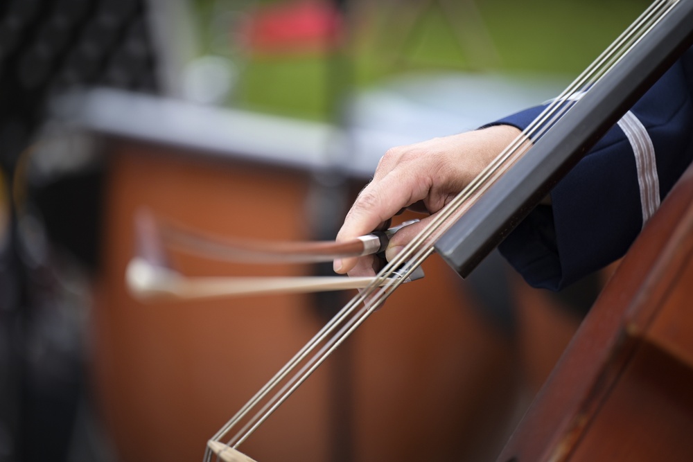 USAFE Band performs in a Ukrainian Flag Day concert