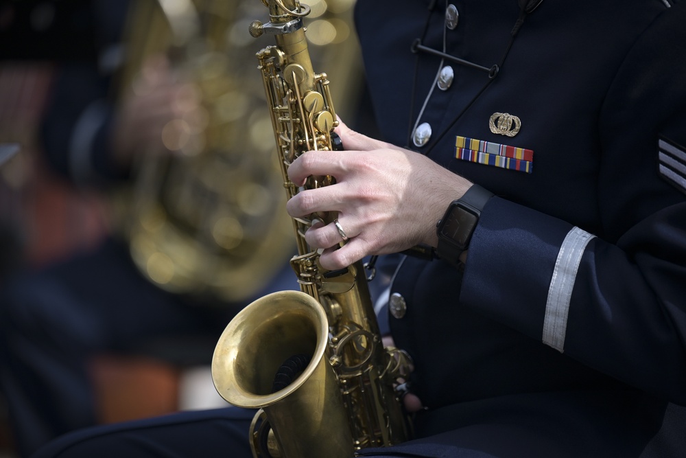 USAFE Band performs in a Ukrainian Flag Day concert