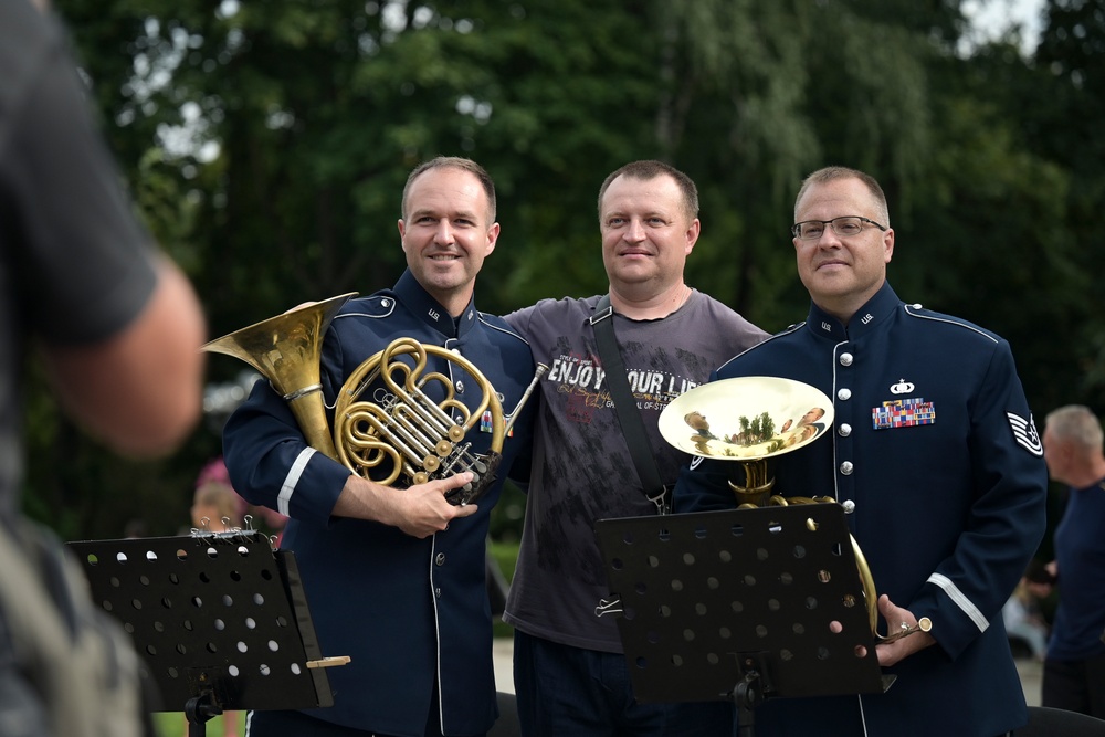 USAFE Band performs in a Ukrainian Flag Day concert