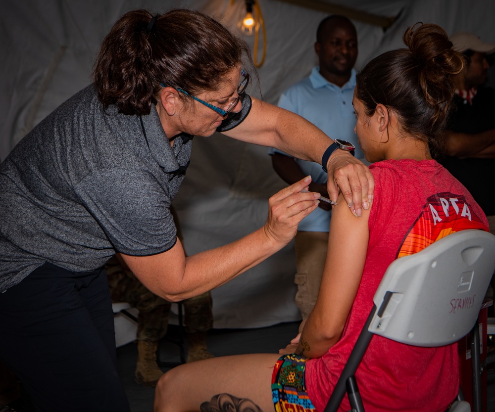 U.S. military medical teams work to reach full vaccination goals in East Africa