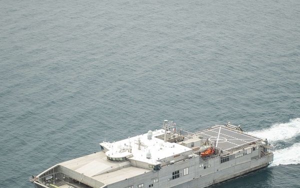 USNS Burlington (T-EPF-10) Operates Off The Coast Of Haiti