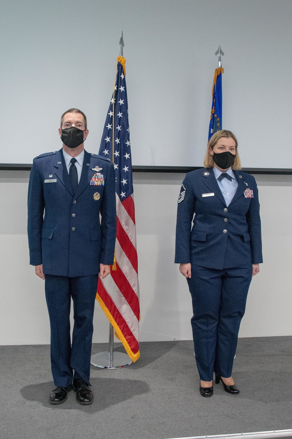 Col. Jeremy Ford promotes Master Sgt. Selena Tatum
