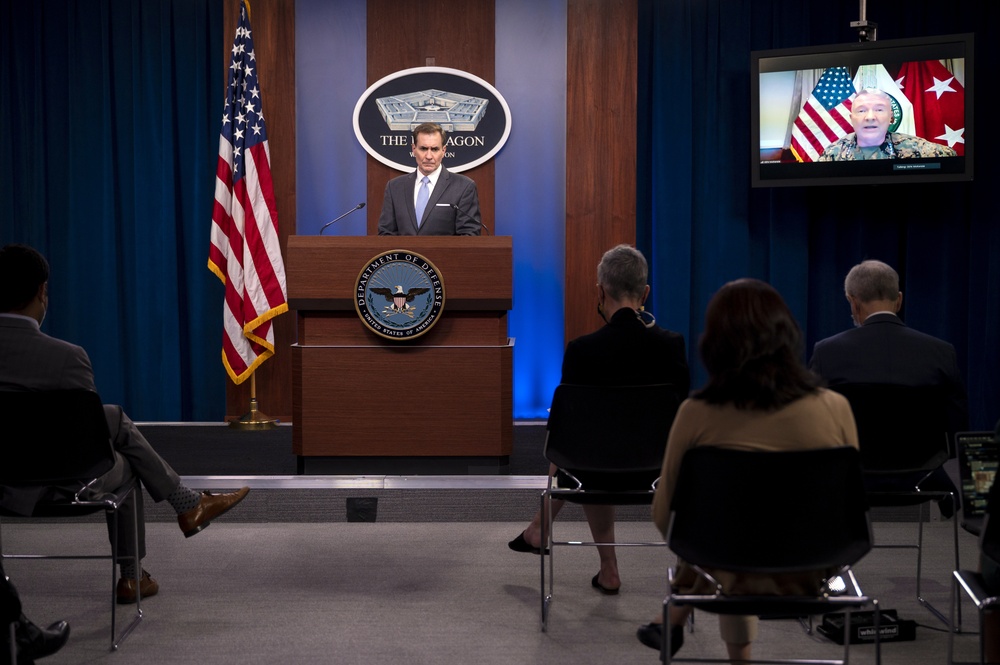 Pentagon Spokesman, CENTCOM Commander Brief Reporters