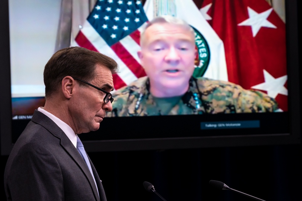 Pentagon Spokesman, CENTCOM Commander Brief Reporters