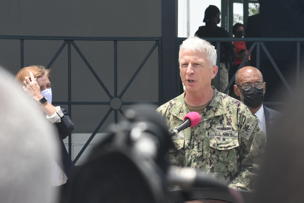 Adm. Craig Faller visits Haiti
