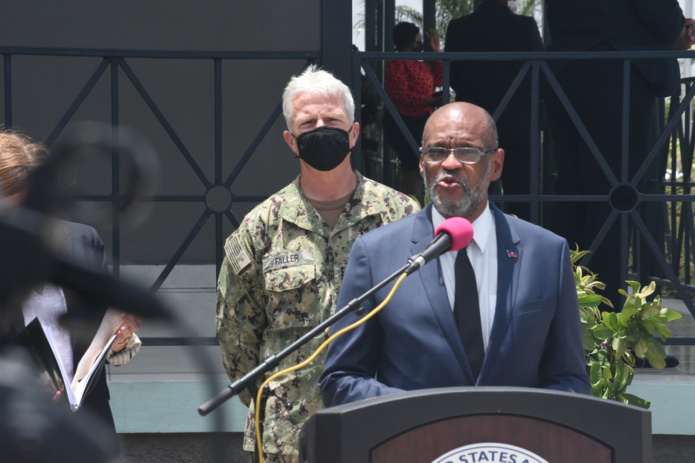 Adm. Craig Faller visits Haiti
