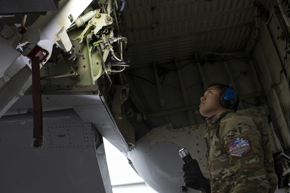 718th AMXS maintainers recover an E-3 Sentry during RED FLAG-Alaska 21-3