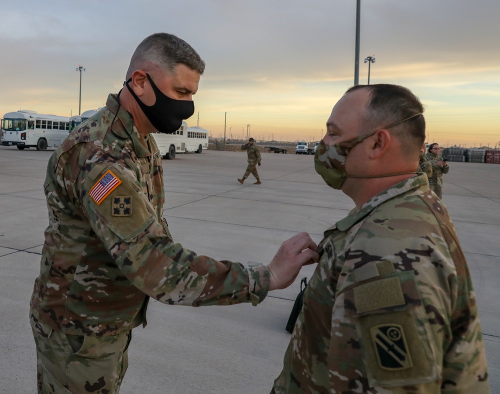 Capt. Lawson and Master Sgt. Staggs Promotion