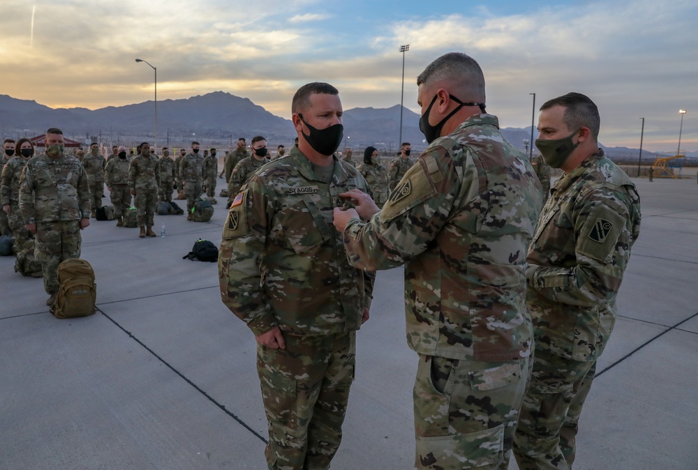 Capt. Lawson and Master Sgt. Staggs Promotion