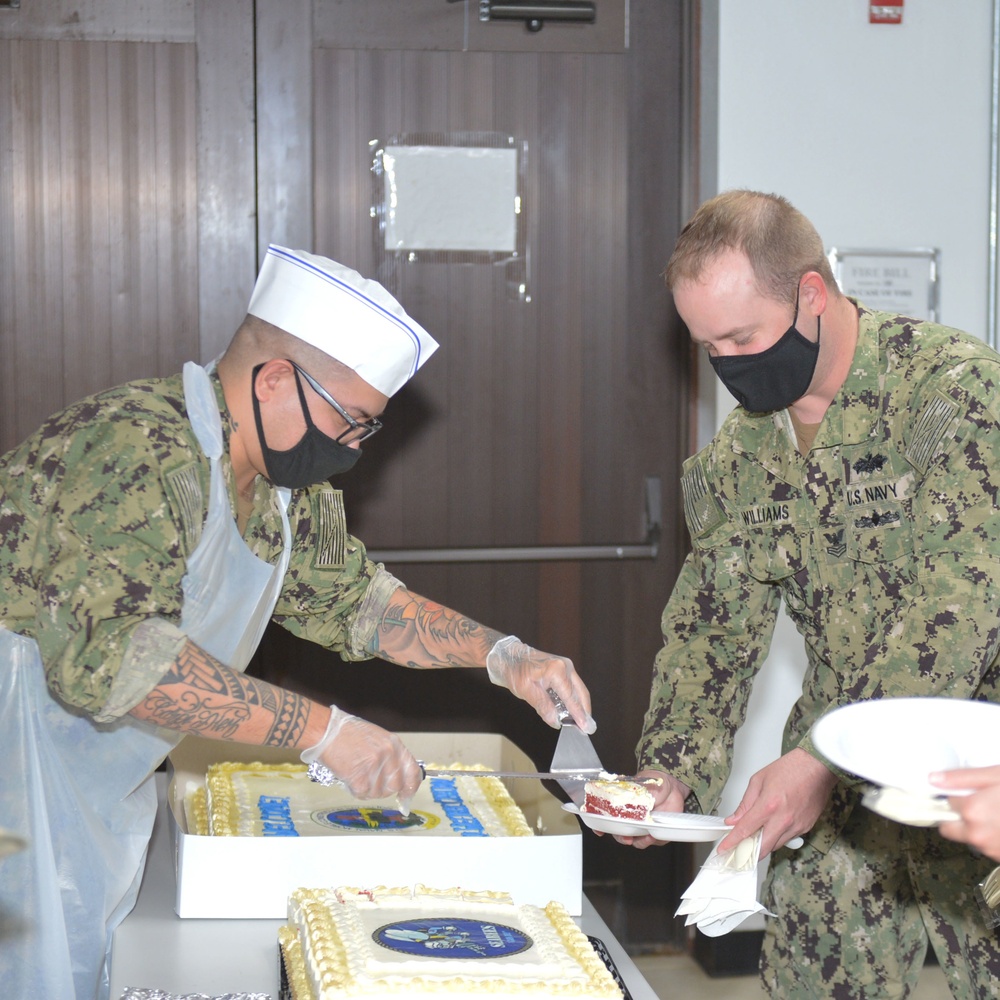 NMCB 1 AND NMCB 11 Change of Charge post ceremony cake.