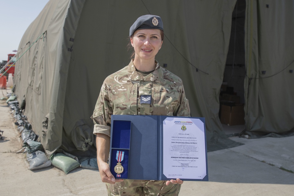 Royal Air Force members receive RoAF Emblem of Honour