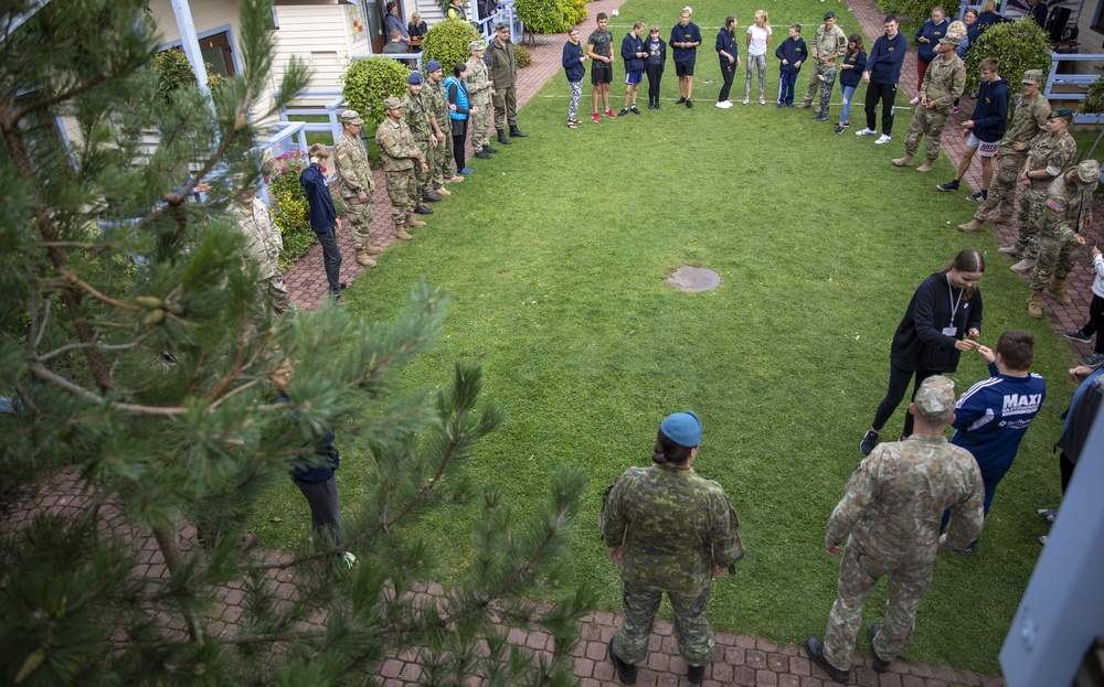 Burt's Knights and NATO Partners volunteer at orphanage