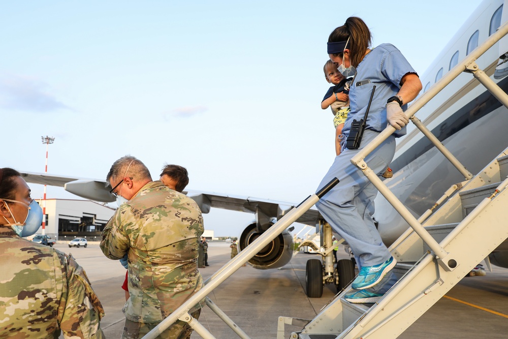 Afghanistan evacuees arrive at NAS Sigonella