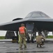 110th Expeditionary Bomb Squadron launches B-2 Spirit to integrate with USAFE F-15 Eagle