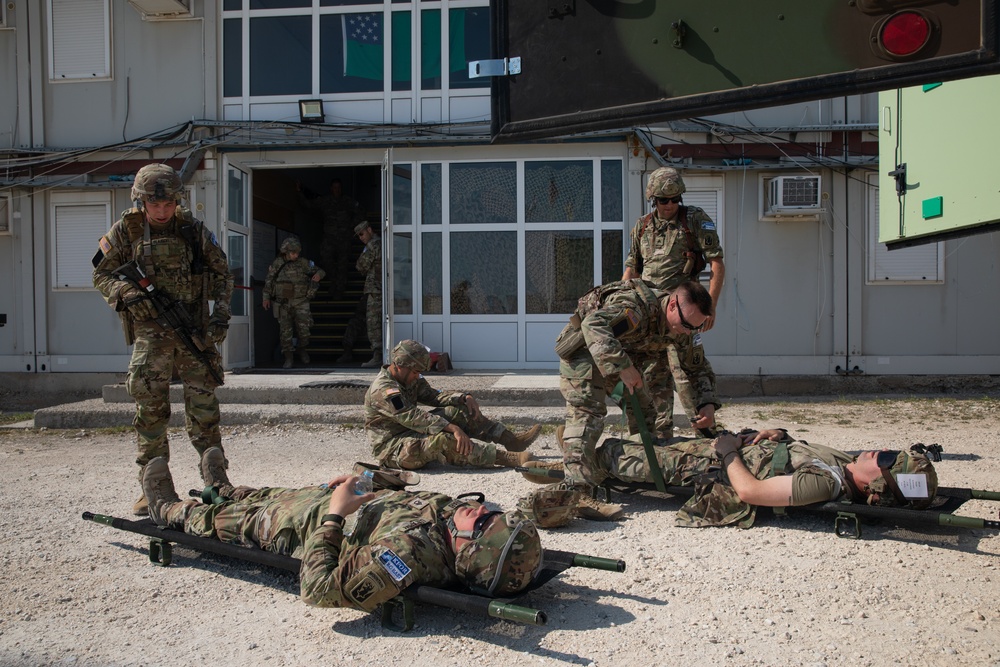 U.S. Army KFOR 29 RC-East Soldiers Conduct Emergency Response Training in Kosovo