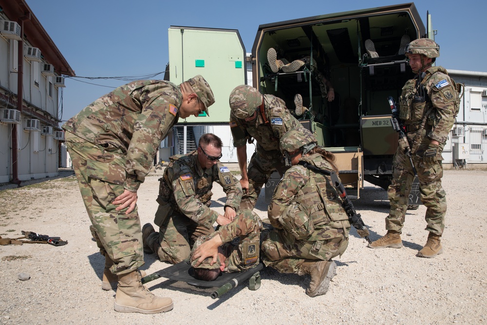 U.S. Army KFOR 29 RC-East Soldiers Conduct Emergency Response Training in Kosovo