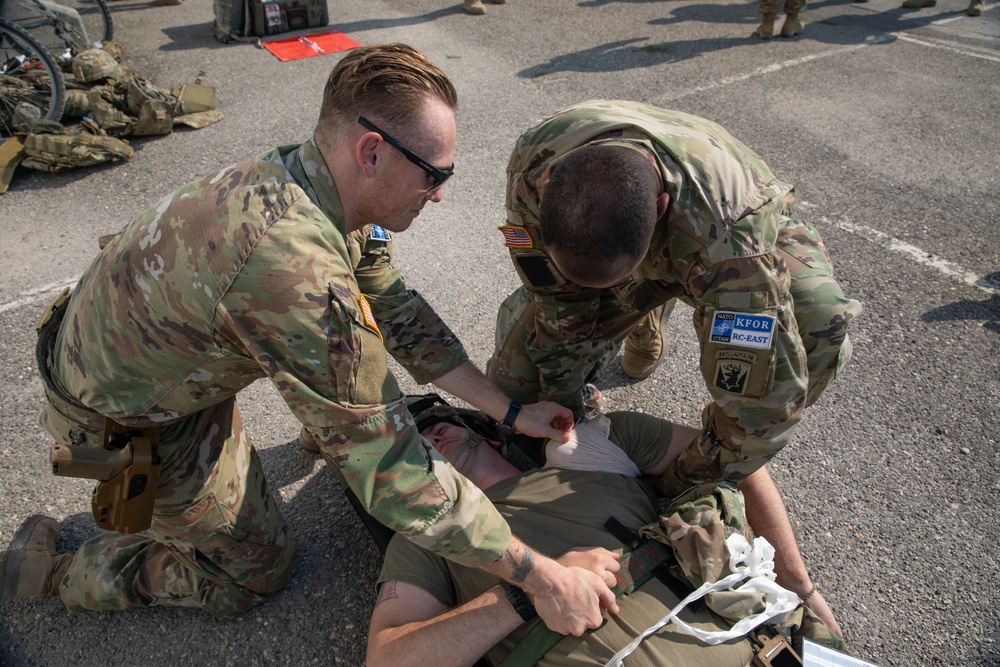 U.S. Army KFOR 29 RC-East Soldiers Conduct Emergency Response Training in Kosovo