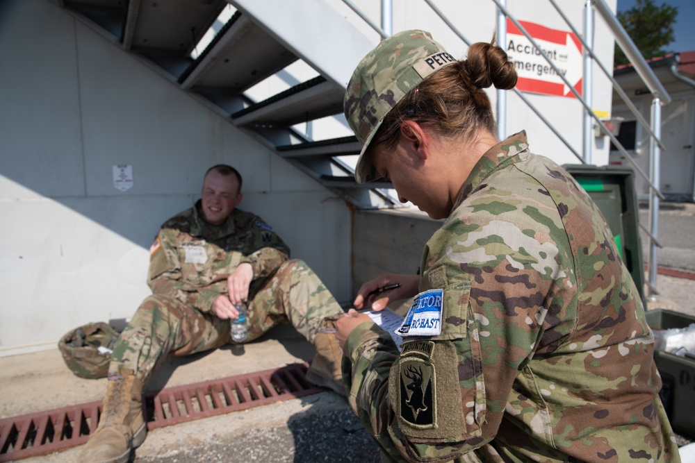 U.S. Army KFOR 29 RC-East Soldiers Conduct Emergency Response Training in Kosovo