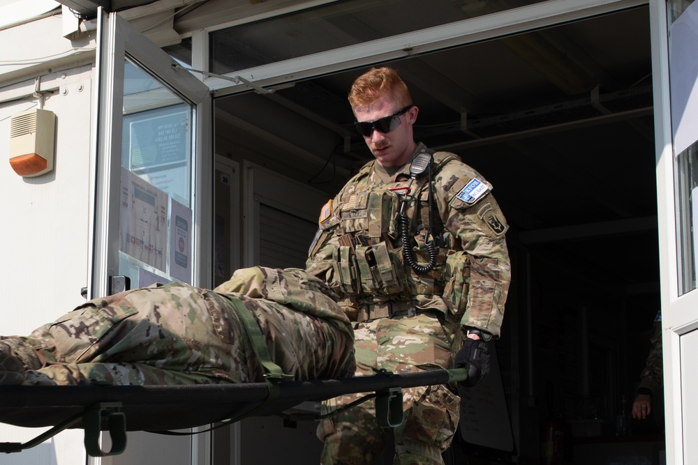 U.S. Army KFOR 29 RC-East Soldiers Conduct Emergency Response Training in Kosovo