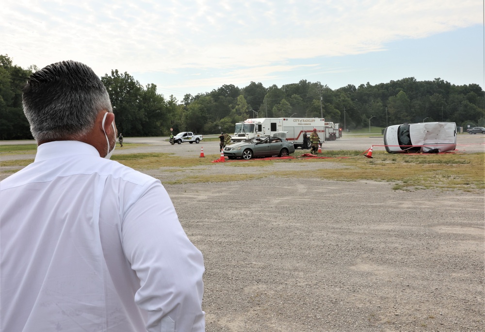 Fort Knox emergency service departments partner with area agencies during crisis exercise