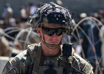 Evacuation at Hamid Karzai International Airport