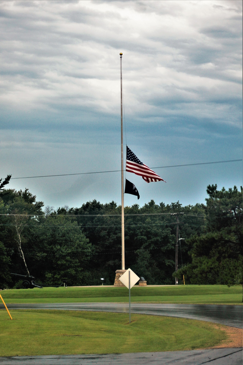 Flag at half-staff at Fort McCoy to honor Afghanistan victims