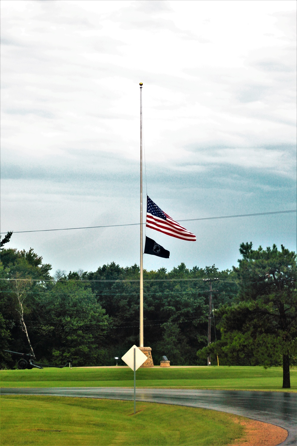 Flag at half-staff at Fort McCoy to honor Afghanistan victims