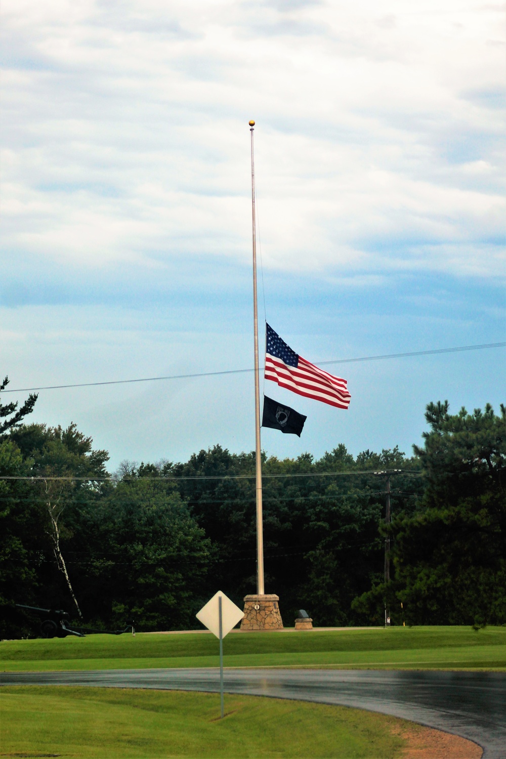 Flag at half-staff at Fort McCoy to honor Afghanistan victims
