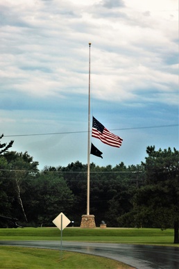 Flag at half-staff at Fort McCoy to honor Afghanistan victims
