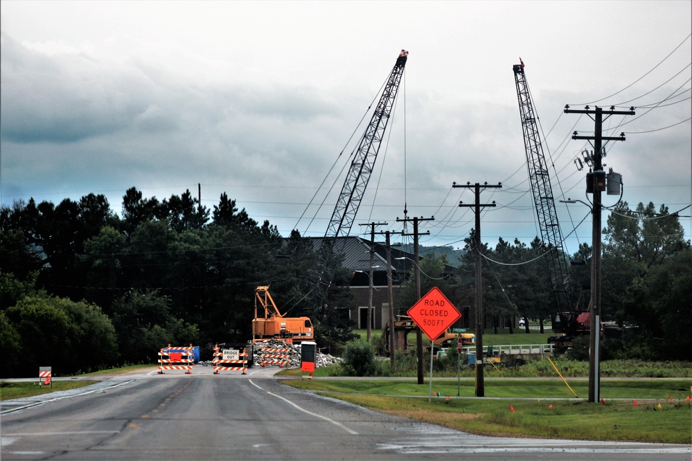 Construction of new bridge underway at Fort McCoy