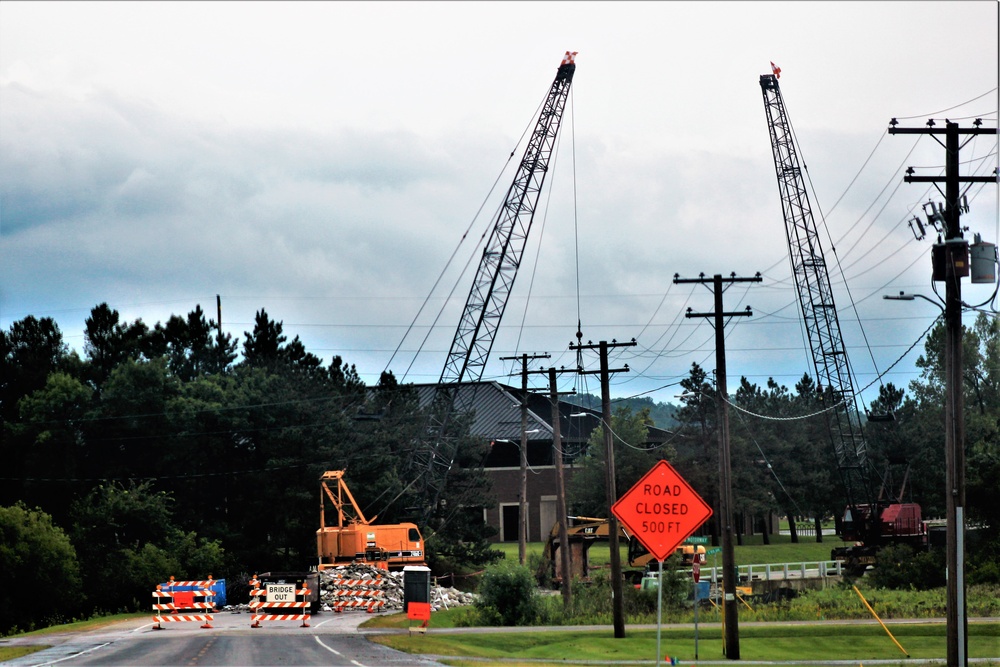 Construction of new bridge underway at Fort McCoy