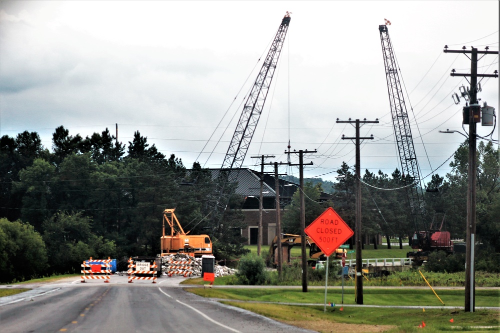 Construction of new bridge underway at Fort McCoy