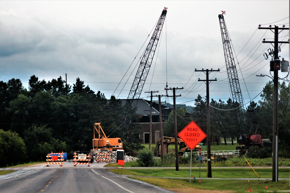 Construction of new bridge underway at Fort McCoy