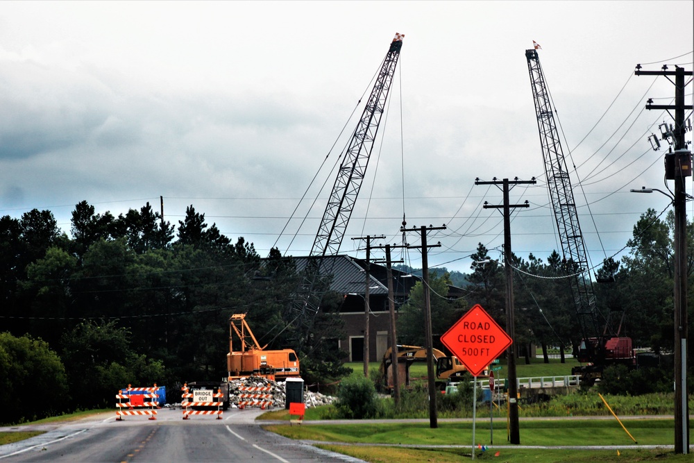 Construction of new bridge underway at Fort McCoy