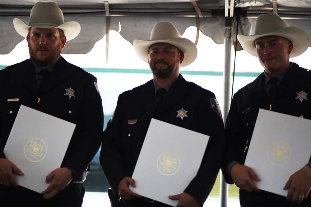 Silver Lifesaving Medal awarded to Nevada game warden who saved girl from drowning