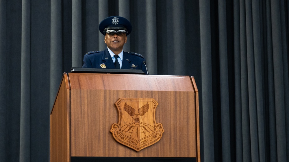 AFGSC change of command ceremony