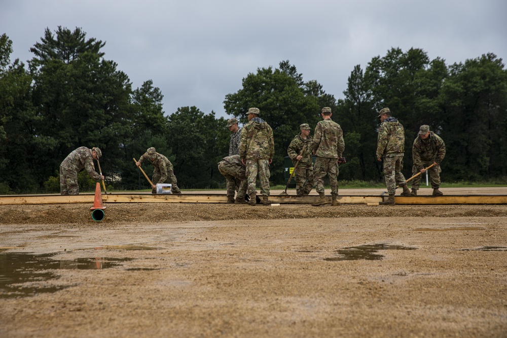 U.S. Soldiers Build Elevated Walkway at Fort McCoy, Wisconsin