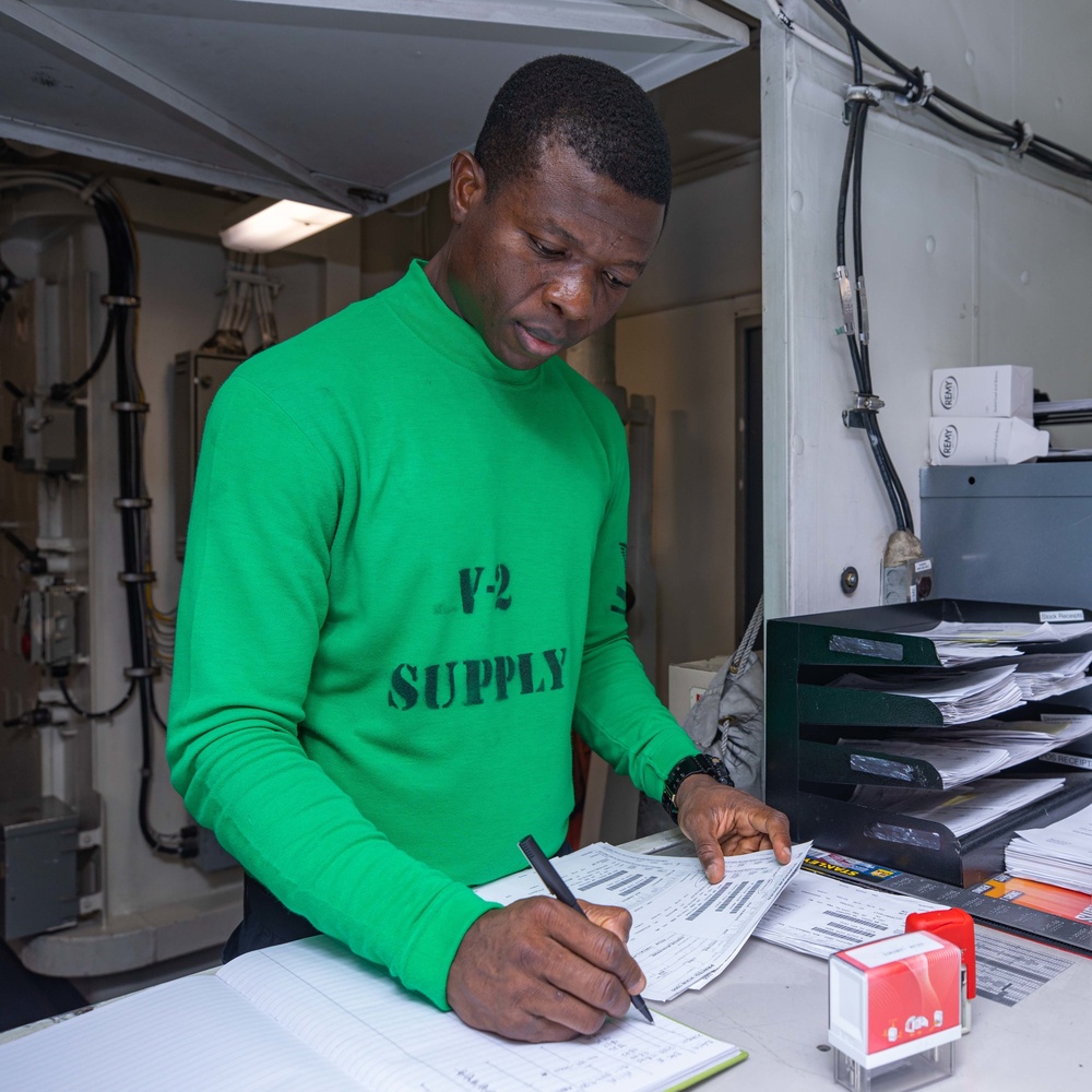 USS Ronald Reagan (CVN 76) Supply Storeroom