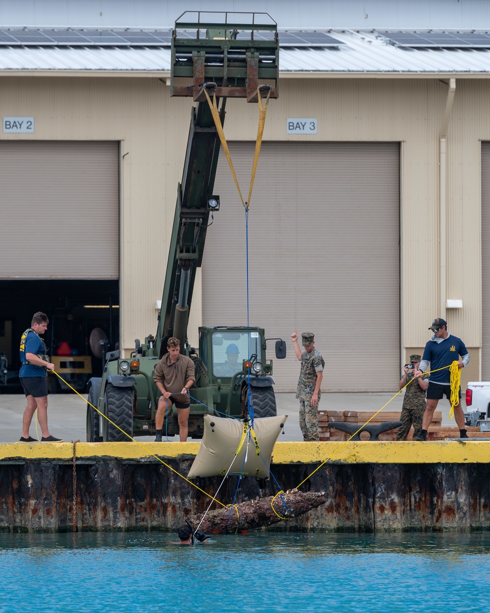 MDSU ONE DET EOD Remove Unexploded Ordnance From Kaneohe Bay