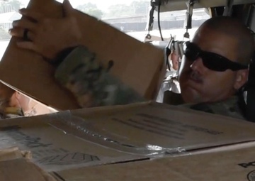 JTF-Haiti airlifts food to Haitians effected by the earthquake